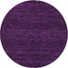 Sideview of Contemporary Purple Modern Rug, con929