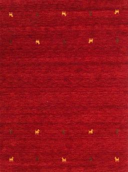 Machine Washable Contemporary Orange Red Rug, wshcon932