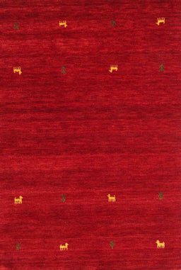 Contemporary Orange Modern Rug, con934