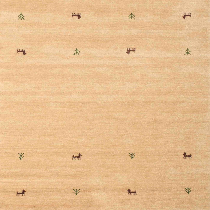 Sideview of Machine Washable Contemporary Chrome Gold Yellow Rug, wshcon935