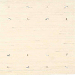 Square Contemporary Peach Beige Solid Rug, con936