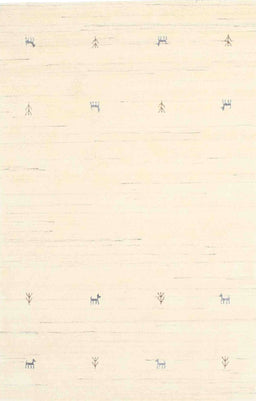 Contemporary Peach Beige Solid Rug, con936