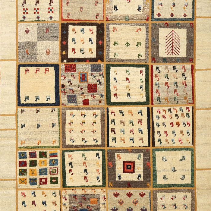 Contemporary Brown Gold Modern Rug, con937