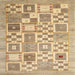 Sideview of Machine Washable Contemporary Bronze Brown Rug, wshcon938