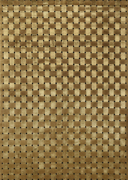 Machine Washable Contemporary Caramel Brown Rug, wshcon939