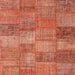 Sideview of Machine Washable Contemporary Fire Red Rug, wshcon942