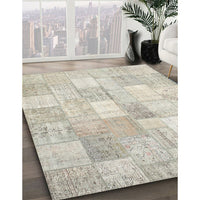 Contemporary Sage Green Modern Rug, con943