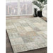 Machine Washable Contemporary Sage Green Rug in a Family Room, wshcon943