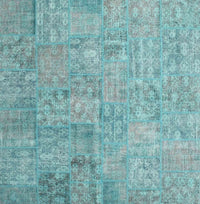 Machine Washable Contemporary Seafoam Green Rug, wshcon945