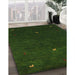 Machine Washable Contemporary Dark Forest Green Rug in a Family Room, wshcon946