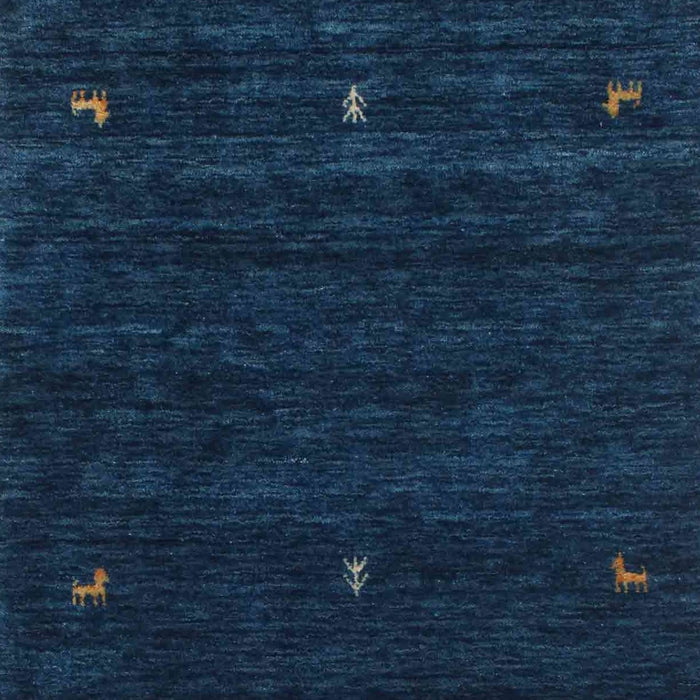 Contemporary Deep-Sea Blue Modern Rug, con948