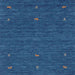 Sideview of Machine Washable Contemporary Blueberry Blue Rug, wshcon949