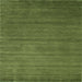 Sideview of Machine Washable Contemporary Seaweed Green Rug, wshcon94