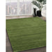 Contemporary Seaweed Green Modern Rug in Family Room, con94