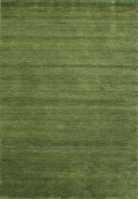 Machine Washable Contemporary Seaweed Green Rug, wshcon94