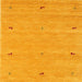 Sideview of Machine Washable Contemporary Dark Orange Rug, wshcon951