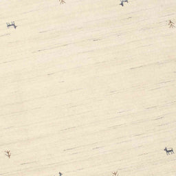 Sideview of Machine Washable Contemporary Navajo White Rug, wshcon952