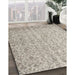 Machine Washable Contemporary Desert Sand Beige Rug in a Family Room, wshcon953