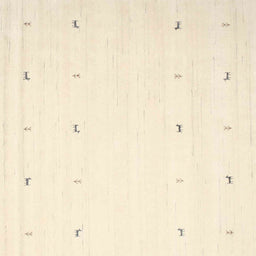 Sideview of Machine Washable Contemporary Navajo White Rug, wshcon954