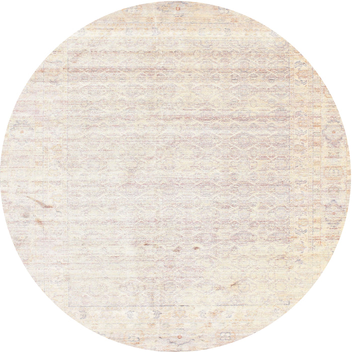 Sideview of Contemporary Champagne Beige Solid Rug, con955