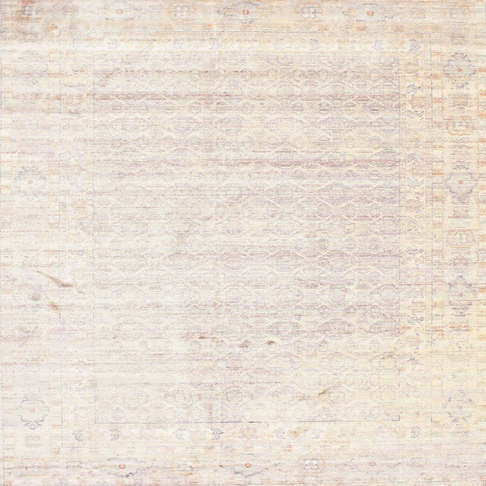 Sideview of Machine Washable Contemporary Champagne Beige Rug, wshcon955