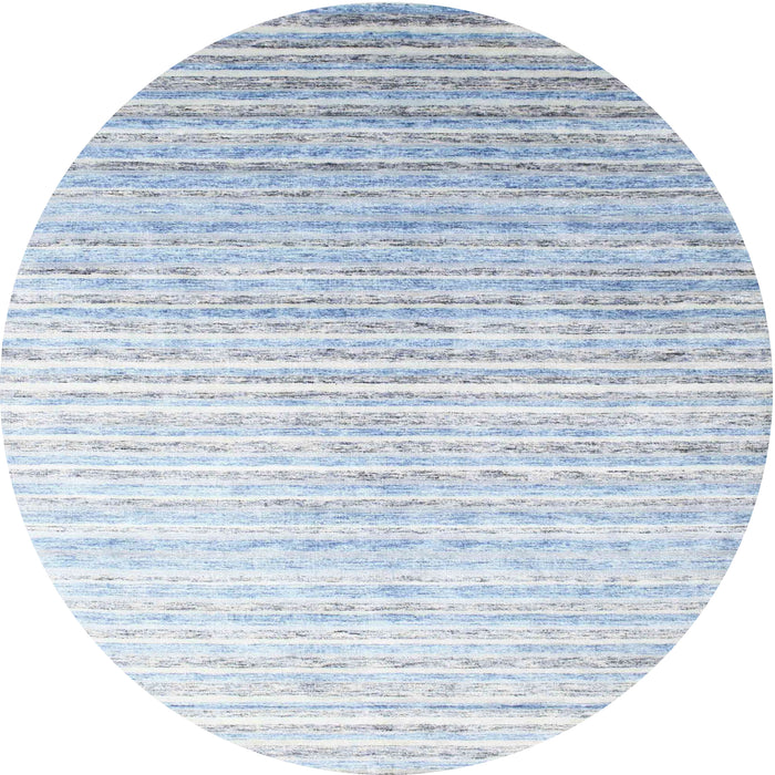 Sideview of Contemporary Pale Blue Modern Rug, con959