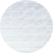 Sideview of Contemporary Water Blue Solid Rug, con960