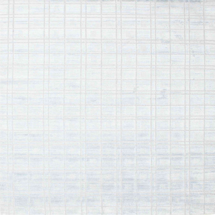 Sideview of Machine Washable Contemporary Water Blue Rug, wshcon963