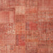 Sideview of Machine Washable Contemporary Fire Red Rug, wshcon964