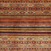 Sideview of Machine Washable Contemporary Saffron Red Rug, wshcon966