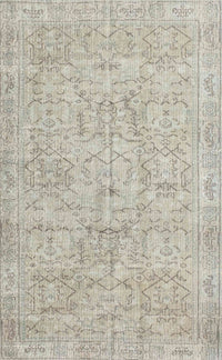 Machine Washable Contemporary Green Rug, wshcon967