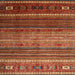 Sideview of Machine Washable Contemporary Bronze Brown Rug, wshcon969