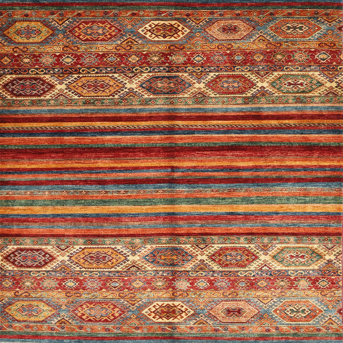 Sideview of Machine Washable Contemporary Peru Brown Rug, wshcon970