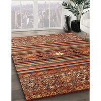 Contemporary Red Modern Rug, con971