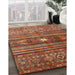 Machine Washable Contemporary Tomato Red Rug in a Family Room, wshcon971