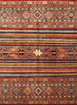 Machine Washable Contemporary Tomato Red Rug, wshcon971