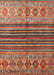 Contemporary Orange Brown Modern Rug, con972