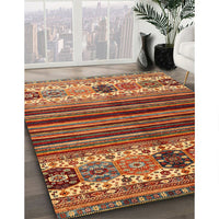 Contemporary Brown Modern Rug, con973