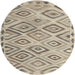 Square Machine Washable Contemporary Khaki Green Rug, wshcon978