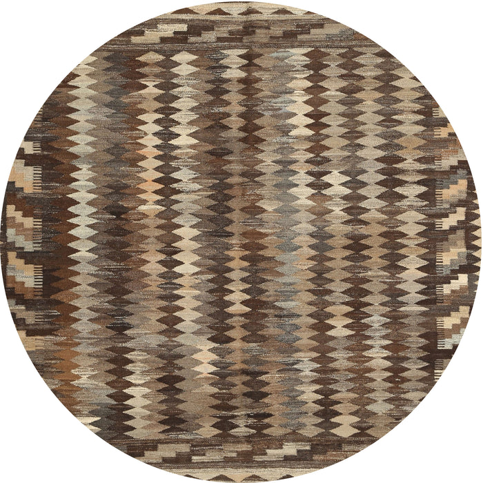 Sideview of Contemporary Camel Brown Modern Rug, con979
