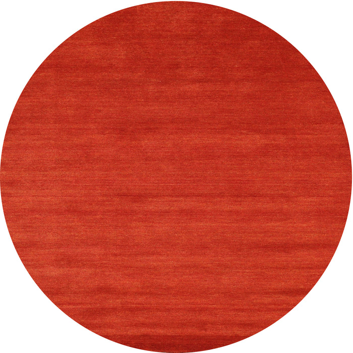 Sideview of Contemporary Red Modern Rug, con97