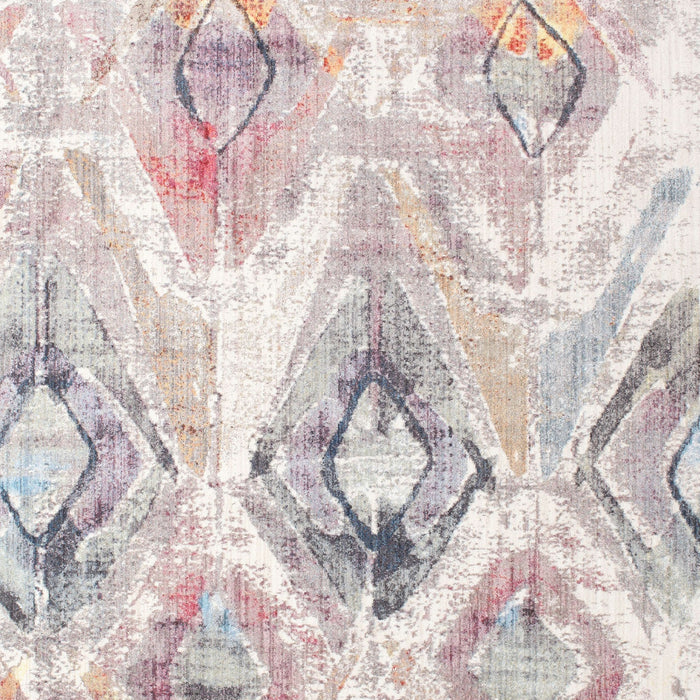 Contemporary Dark White Beige Modern Rug, con980