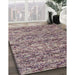 Machine Washable Contemporary Rosy-Finch Purple Rug in a Family Room, wshcon988