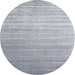 Sideview of Contemporary Silver Gray Modern Rug, con989