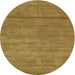 Square Machine Washable Contemporary Dark Golden Brown Rug, wshcon98