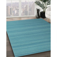 Contemporary Light Sea Green Modern Rug, con991