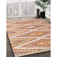 Contemporary Brown Southwestern Rug, con993