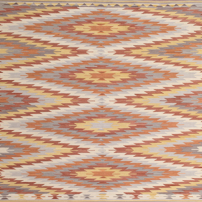 Square Contemporary Brown Southwestern Rug, con993