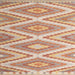 Square Contemporary Brown Southwestern Rug, con993