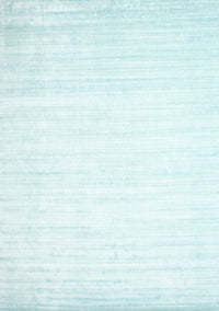 Machine Washable Contemporary Light Slate Blue Rug, wshcon994